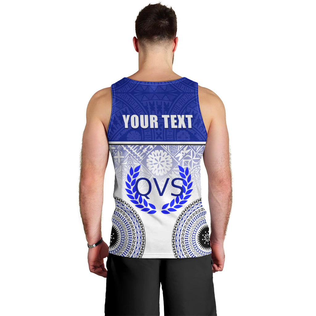Personalized Queen Victoria School Men Tank Top With Fijian Tapa Pattern LT05 - Polynesian Pride
