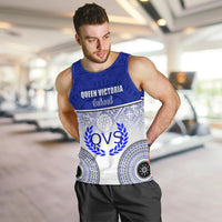 Personalized Queen Victoria School Men Tank Top With Fijian Tapa Pattern LT05 - Polynesian Pride