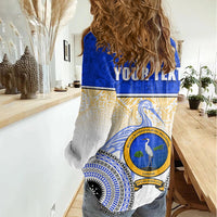 Personalized Ratu Kadavulevu School Women Casual Shirt With Fijian Tapa Pattern LT05 - Polynesian Pride