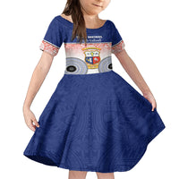 personalized-marist-brothers-high-school-kid-short-sleeve-dress-with-fijian-tapa-pattern