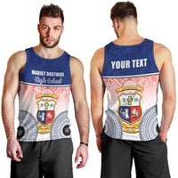 Personalized Marist Brothers High School Men Tank Top With Fijian Tapa Pattern LT05 - Polynesian Pride