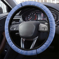 Hawaii Violet Palaka Steering Wheel Cover With Tapa Pattern Tropical Flowers LT05 - Polynesian Pride