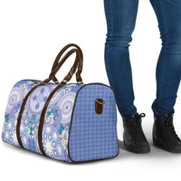 Hawaii Violet Palaka Travel Bag With Tapa Pattern Tropical Flowers LT05 - Polynesian Pride