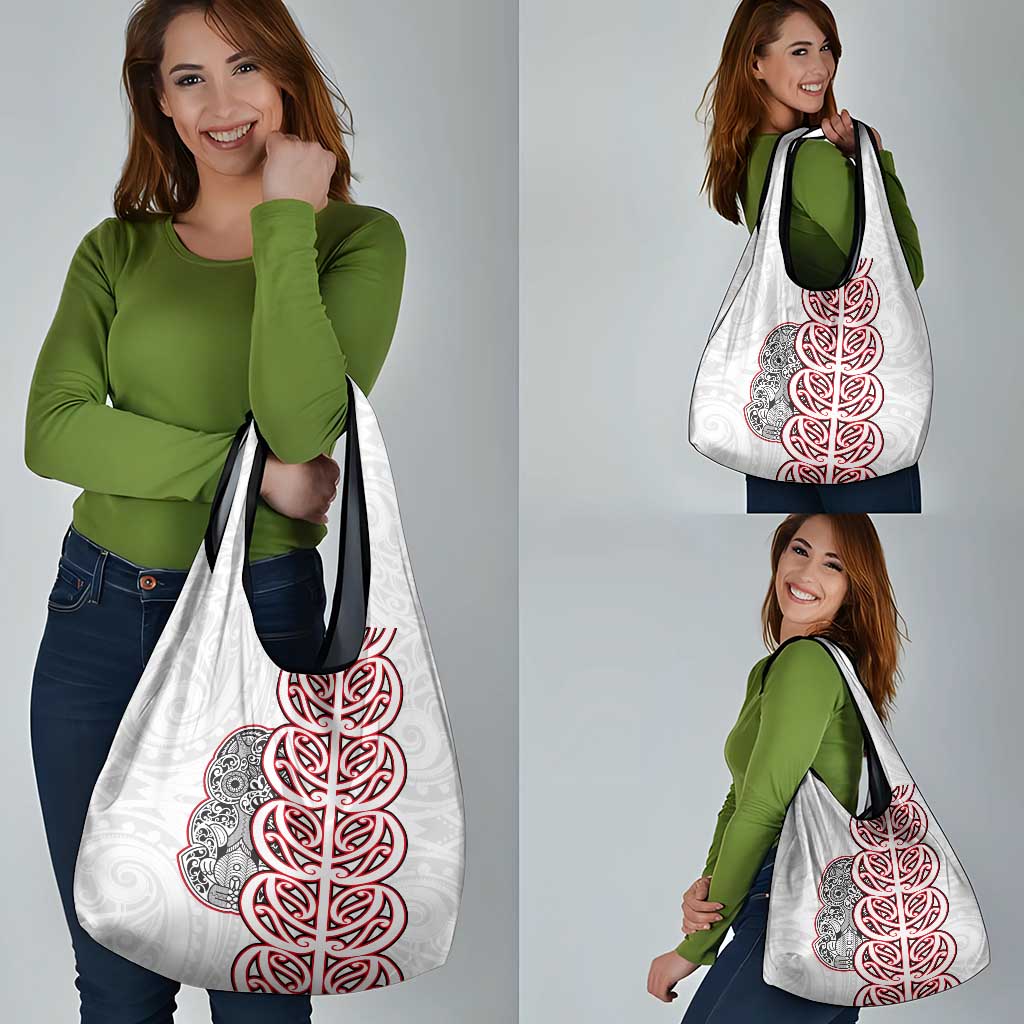Aotearoa New Zealand Grocery Bag Maori Marae Pattern Tiki LT05 - Polynesian Pride