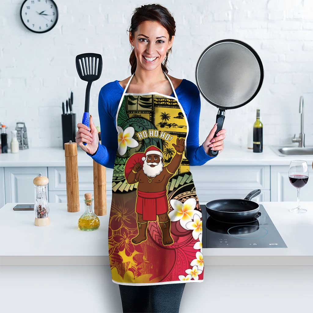 Vanuatu Christmas Apron Ni-Van Santa Retro Style - Polynesian Pride