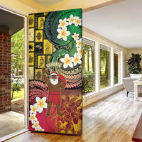 Vanuatu Christmas Door Cover Ni-Van Santa Retro Style LT05 - Polynesian Pride