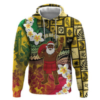 Vanuatu Christmas Hoodie Ni-Van Santa Retro Style LT05 Pullover Hoodie Colorful - Polynesian Pride