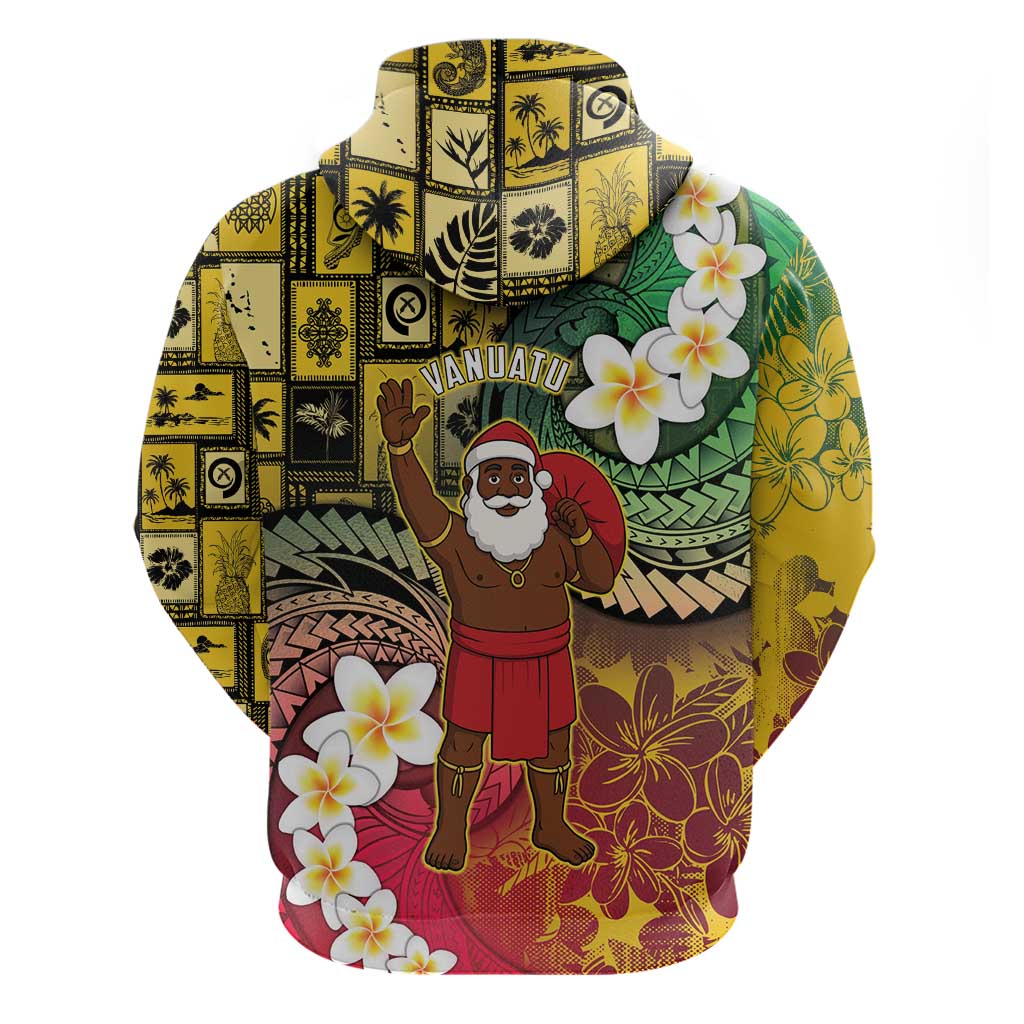 Vanuatu Christmas Hoodie Ni-Van Santa Retro Style LT05 - Polynesian Pride