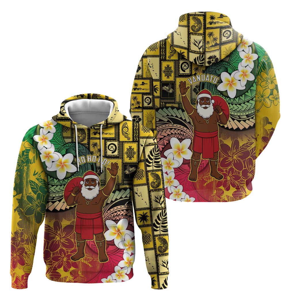 Vanuatu Christmas Hoodie Ni-Van Santa Retro Style LT05 - Polynesian Pride