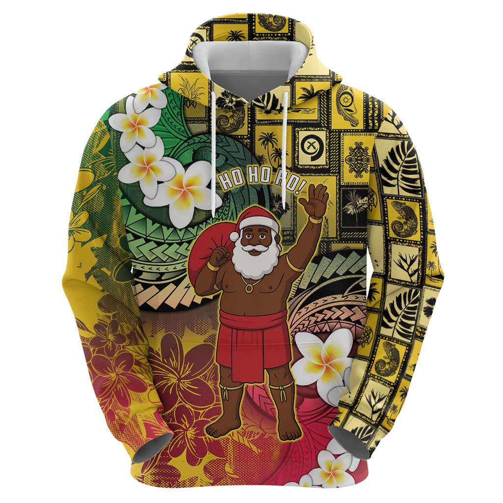 Vanuatu Christmas Hoodie Ni-Van Santa Retro Style LT05 - Polynesian Pride
