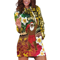 Vanuatu Christmas Hoodie Dress Ni-Van Santa Retro Style LT05 Colorful - Polynesian Pride
