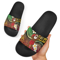Vanuatu Christmas Slide Sandals Ni-Van Santa Retro Style - Polynesian Pride