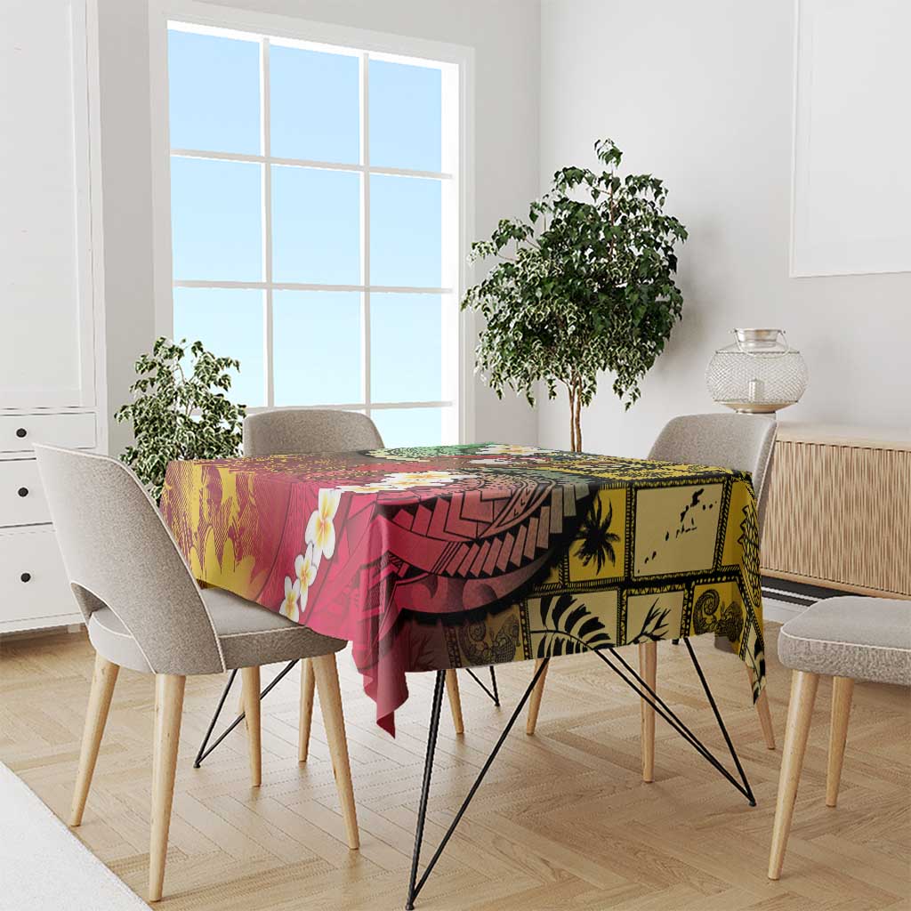 Vanuatu Christmas Tablecloth Ni-Van Santa Retro Style - Polynesian Pride