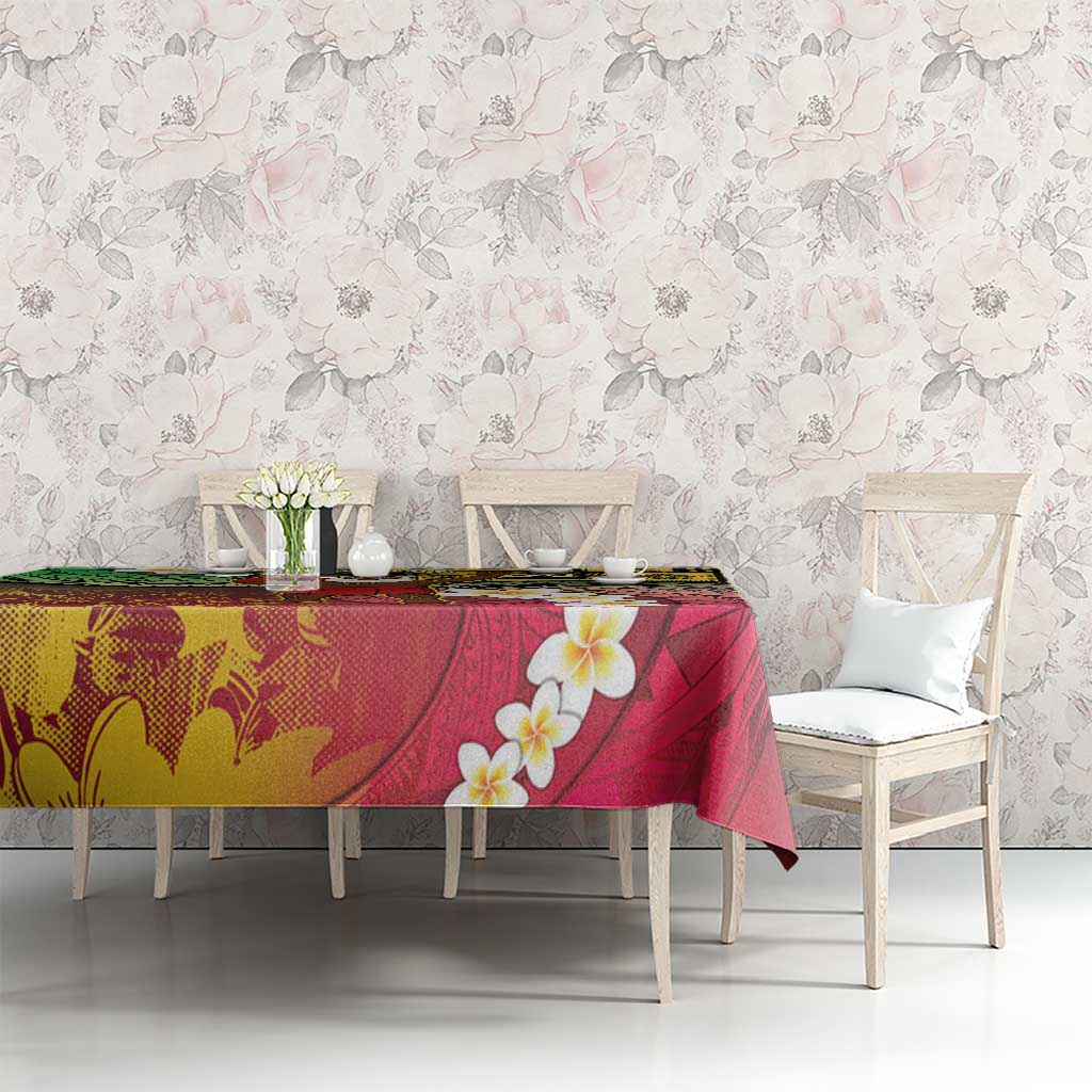 Vanuatu Christmas Tablecloth Ni-Van Santa Retro Style - Polynesian Pride
