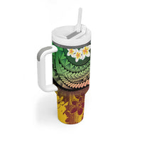 Vanuatu Christmas Tumbler With Handle Ni-Van Santa Retro Style LT05 - Polynesian Pride