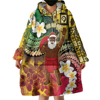 Vanuatu Christmas Wearable Blanket Hoodie Ni-Van Santa Retro Style LT05 - Polynesian Pride