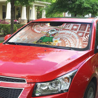 Hawaii Mele Kalikimaka Auto Sun Shade Hula Santa Retro Style Red LT05 - Polynesian Pride