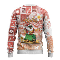 Hawaii Mele Kalikimaka Ugly Christmas Sweater Hula Santa Retro Style Red LT05 - Polynesian Pride