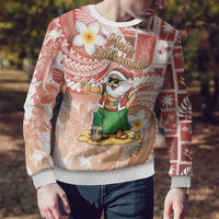Hawaii Mele Kalikimaka Ugly Christmas Sweater Hula Santa Retro Style Red LT05 - Polynesian Pride