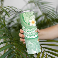 Hawaii Mele Kalikimaka Skinny Tumbler Hula Santa Retro Style Green LT05 - Polynesian Pride