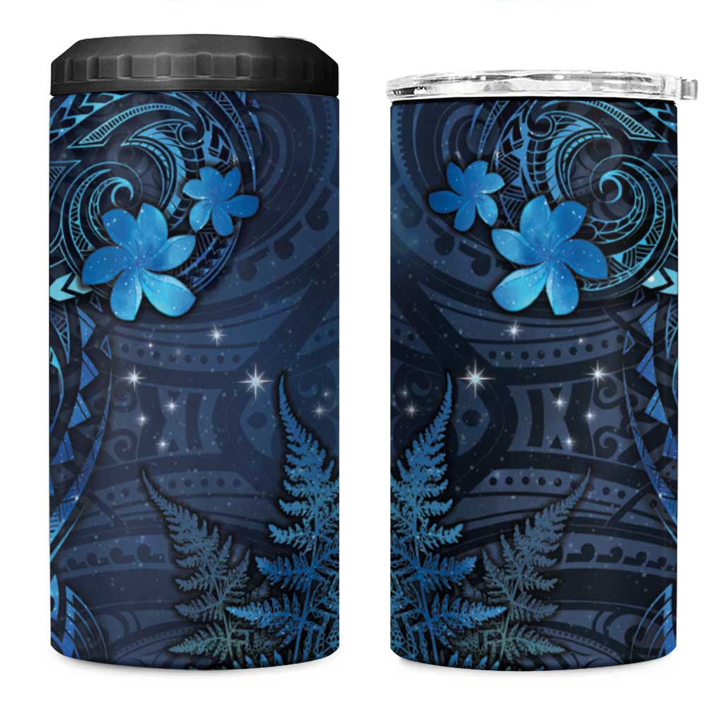 New Zealand Matariki 4 in 1 Can Cooler Tumbler Maori New Year LT05 One Size: 16 oz Blue - Polynesian Pride