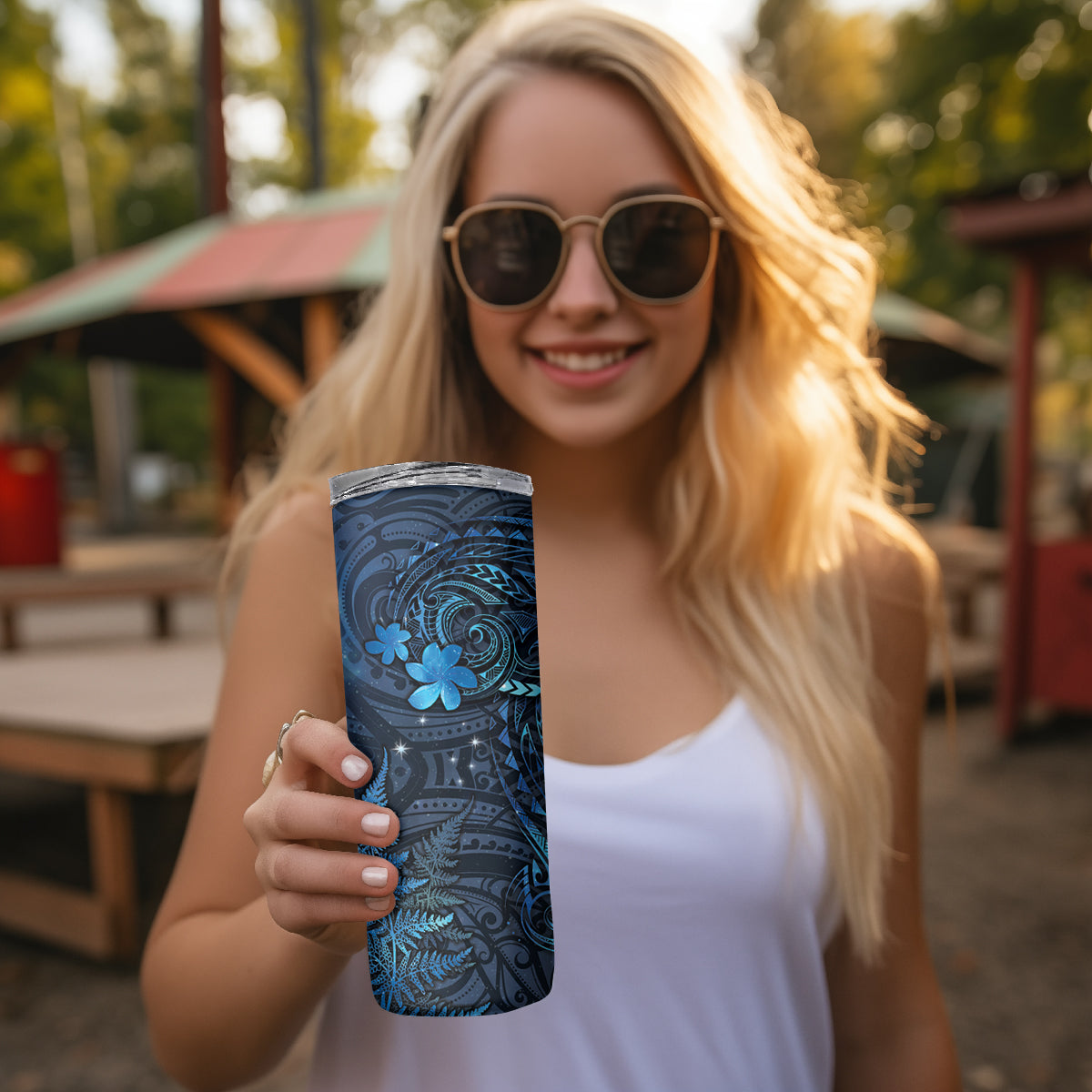 New Zealand Matariki Skinny Tumbler Maori New Year LT05 - Polynesian Pride
