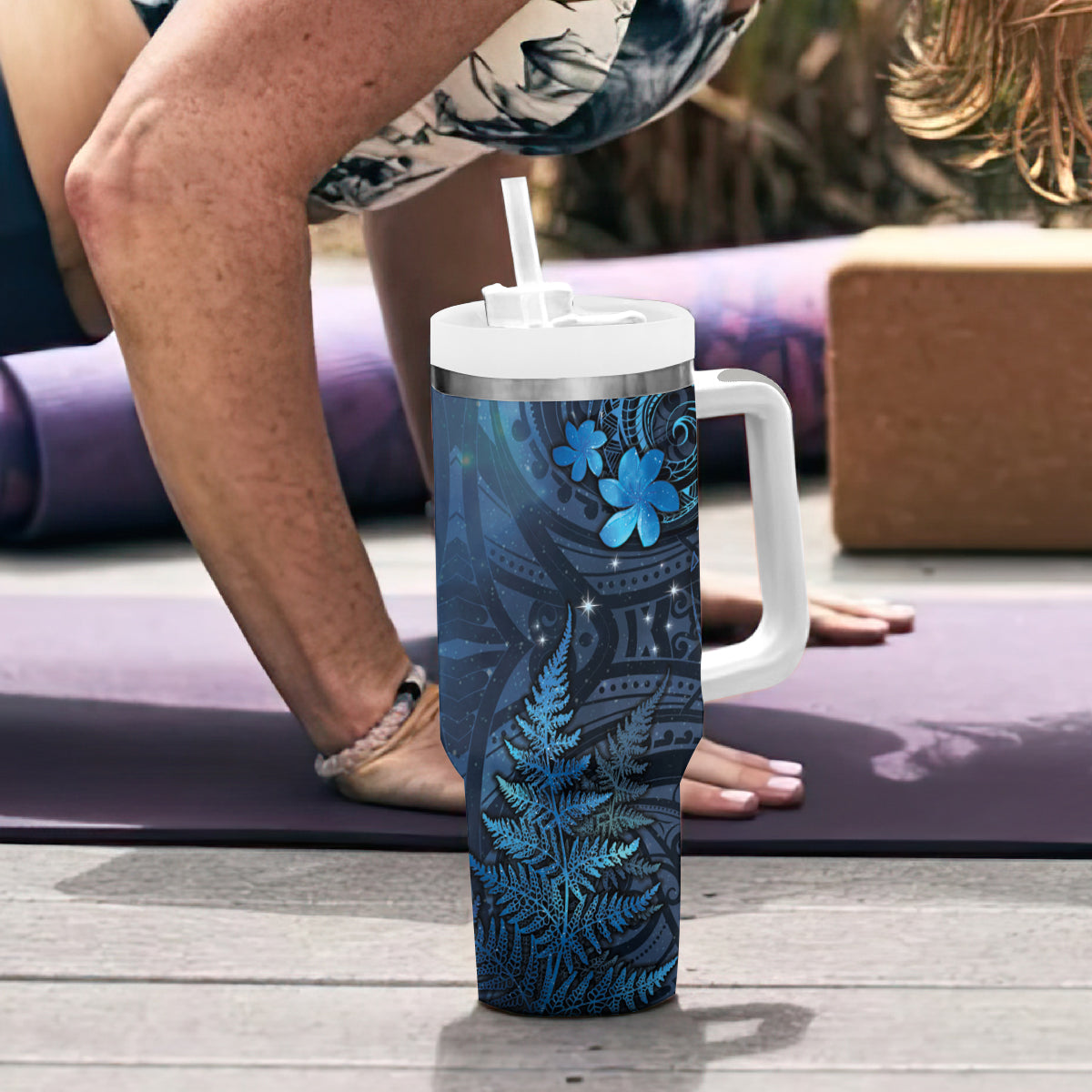 New Zealand Matariki Tumbler With Handle Maori New Year