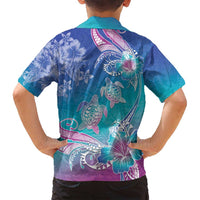 Polynesia Sea Turtle Couple Family Matching Puletasi and Hawaiian Shirt Love Is Life LT05 - Polynesian Pride