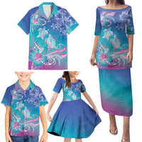 Polynesia Sea Turtle Couple Family Matching Puletasi and Hawaiian Shirt Love Is Life LT05 - Polynesian Pride