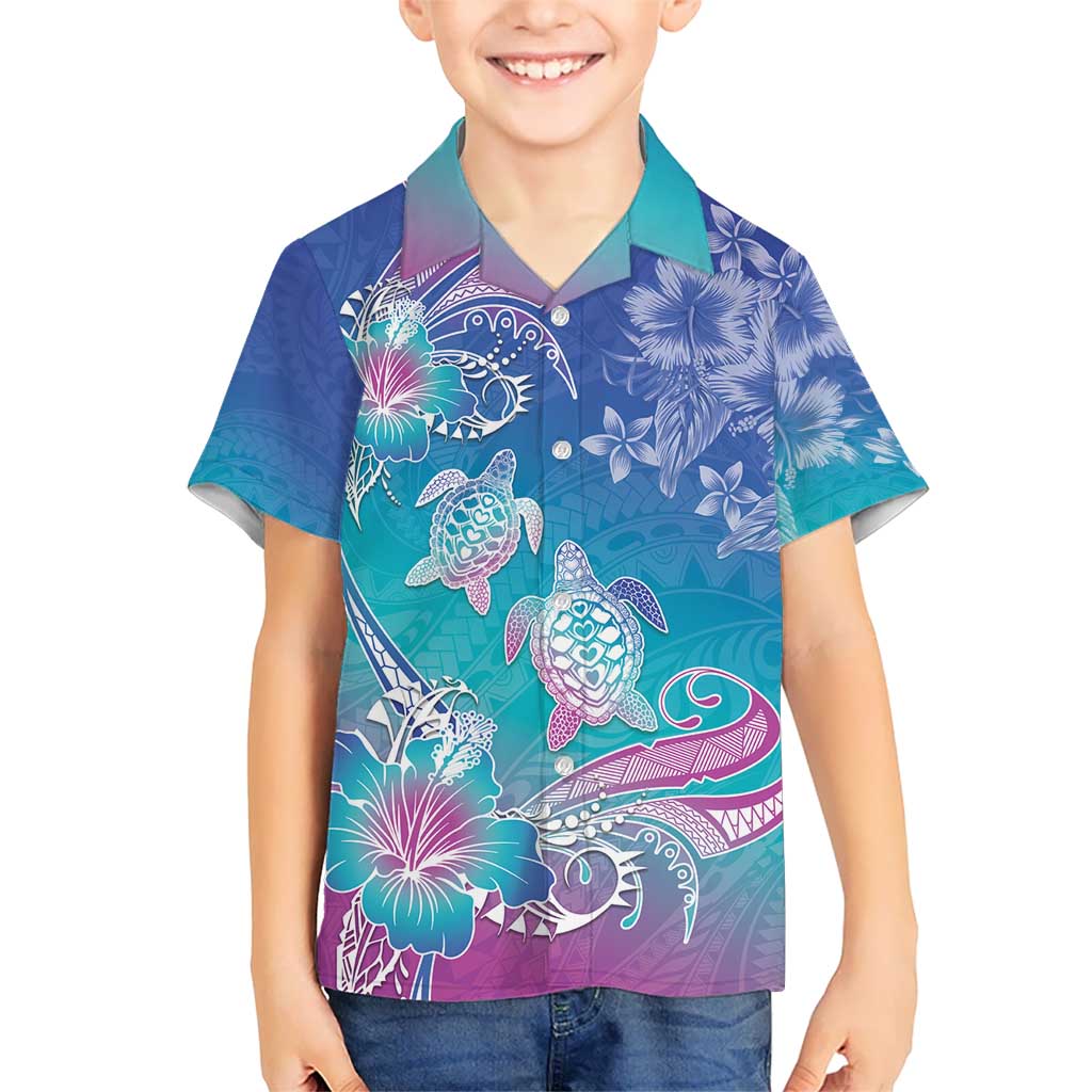 Polynesia Sea Turtle Couple Hawaiian Shirt Love Is Life
