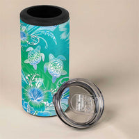 Polynesia Sea Turtle Couple 4 in 1 Can Cooler Tumbler I Am Turtley In Love With You LT05 - Polynesian Pride