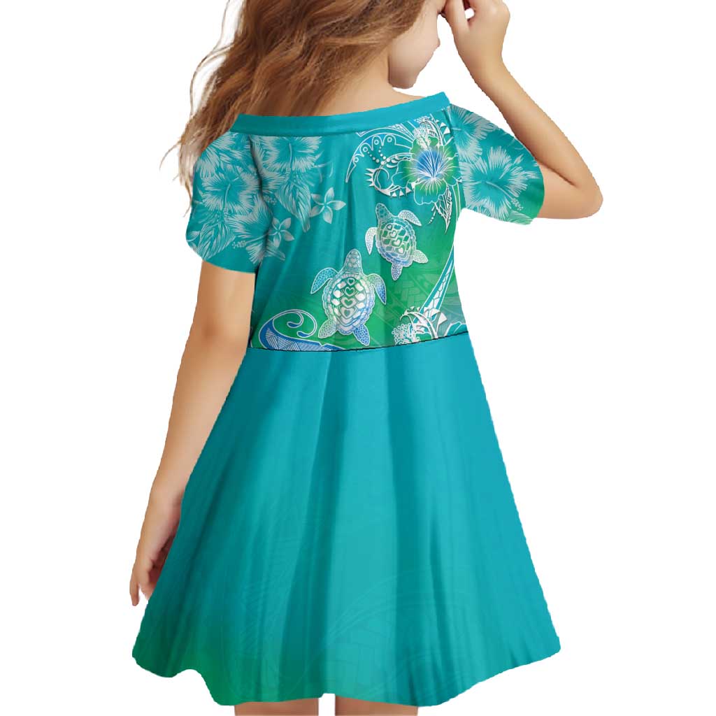Polynesia Sea Turtle Couple Family Matching Off Shoulder Maxi Dress and Hawaiian Shirt I Am Turtley In Love With You LT05 - Polynesian Pride