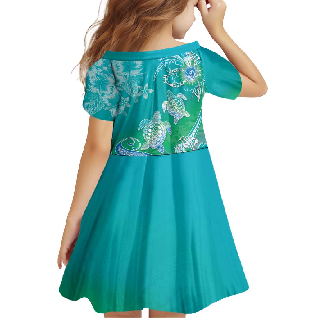 Polynesia Sea Turtle Couple Family Matching Tank Maxi Dress and Hawaiian Shirt I Am Turtley In Love With You LT05 - Polynesian Pride