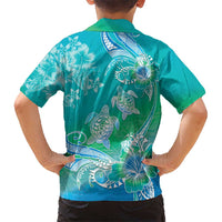 Polynesia Sea Turtle Couple Kid Hawaiian Shirt I Am Turtley In Love With You