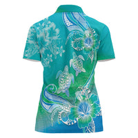 Polynesia Sea Turtle Couple Women Polo Shirt I Am Turtley In Love With You