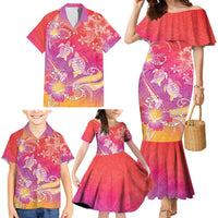 Polynesia Sea Turtle Couple Family Matching Mermaid Dress and Hawaiian Shirt One Soul One Love LT05 - Polynesian Pride
