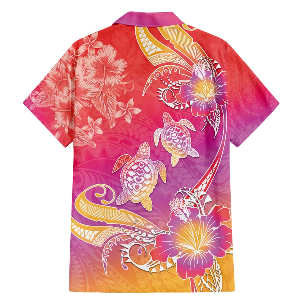 Polynesia Sea Turtle Couple Family Matching Puletasi and Hawaiian Shirt One Soul One Love LT05 - Polynesian Pride