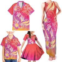 Polynesia Sea Turtle Couple Family Matching Tank Maxi Dress and Hawaiian Shirt One Soul One Love LT05 - Polynesian Pride