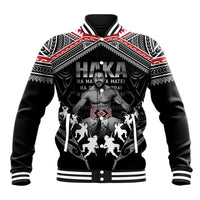 New Zealand Aotearoa Baseball Jacket Traditional Kapa Haka