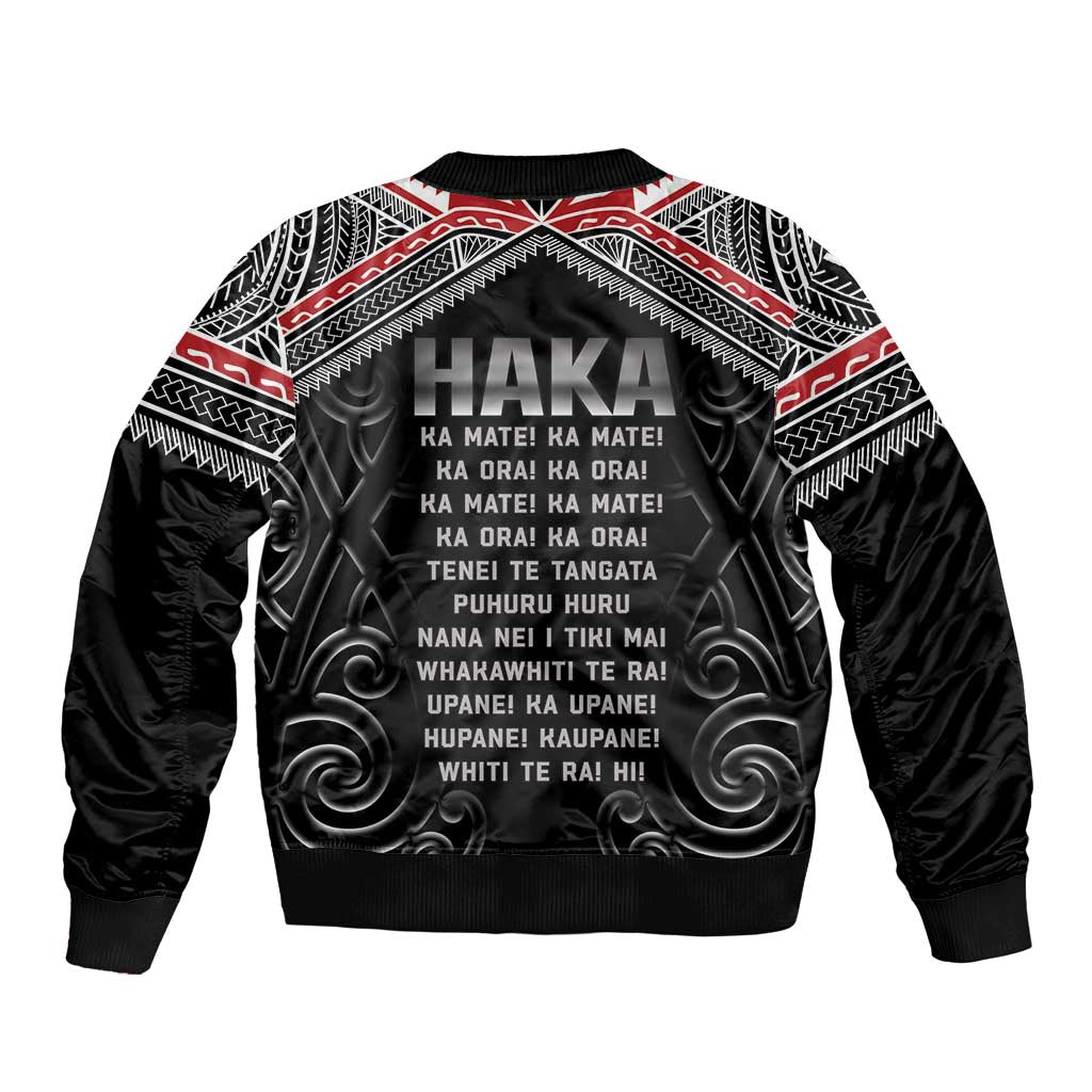 New Zealand Aotearoa Bomber Jacket Traditional Kapa Haka LT05 - Polynesian Pride
