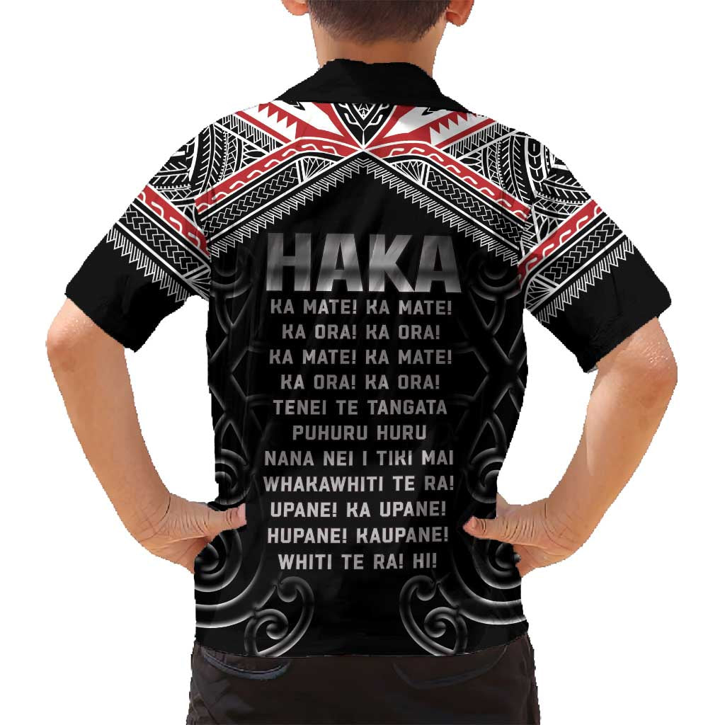 New Zealand Aotearoa Family Matching Long Sleeve Bodycon Dress and Hawaiian Shirt Traditional Kapa Haka LT05 - Polynesian Pride