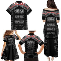 New Zealand Aotearoa Family Matching Puletasi and Hawaiian Shirt Traditional Kapa Haka LT05 - Polynesian Pride
