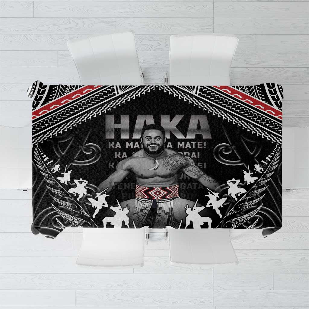 New Zealand Aotearoa Tablecloth Traditional Kapa Haka LT05 Black - Polynesian Pride