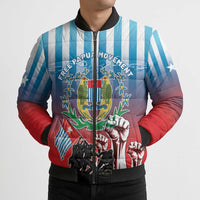 Personalised Free West Papua Bomber Puffer Jacket One People One Soul Unique Style LT05 - Polynesian Pride