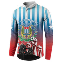 Personalised Free West Papua Button Sweatshirt One People One Soul Unique Style - Polynesian Pride