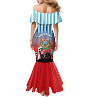 Personalised Free West Papua Family Matching Mermaid Dress and Hawaiian Shirt One People One Soul Unique Style LT05 - Polynesian Pride