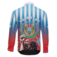 Personalised Free West Papua Family Matching Off The Shoulder Long Sleeve Dress and Hawaiian Shirt One People One Soul Unique Style LT05 - Polynesian Pride
