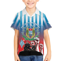 Personalised Free West Papua Kid Hawaiian Shirt One People One Soul Unique Style LT05 Kid Blue - Polynesian Pride