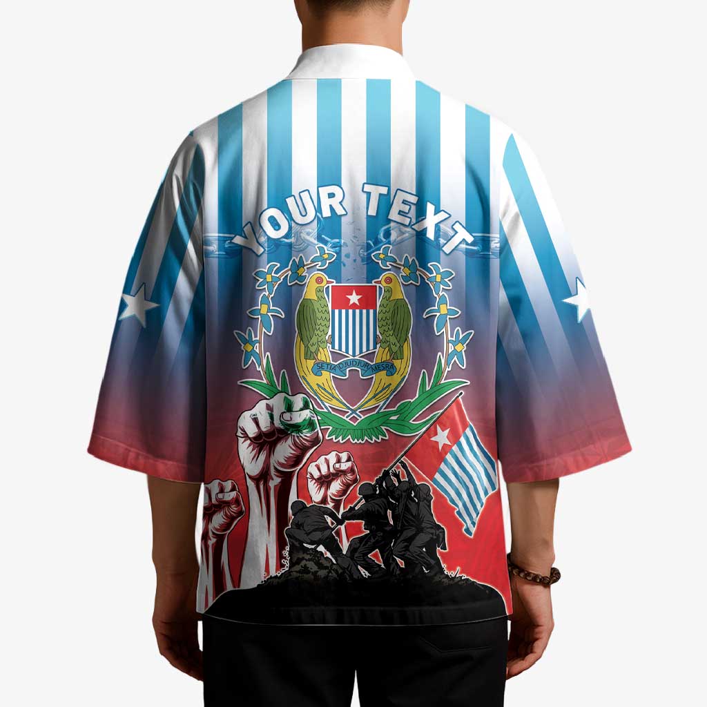 Personalised Free West Papua Kimono One People One Soul Unique Style - Polynesian Pride