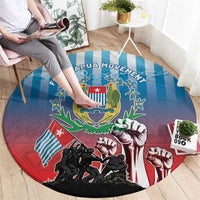Free West Papua Round Carpet One People One Soul Unique Style - Polynesian Pride